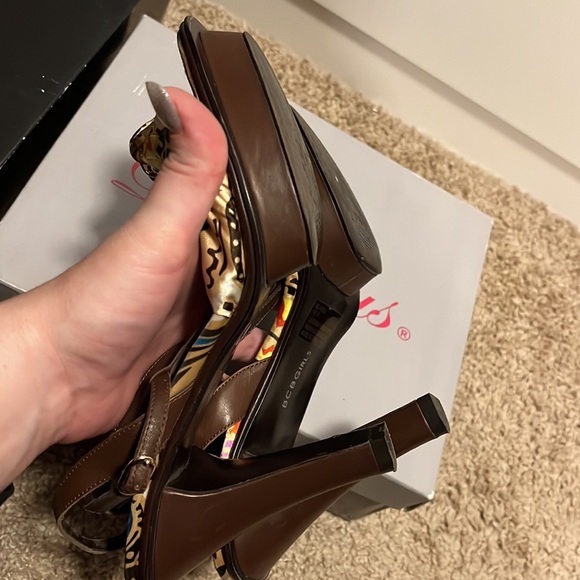 Colorful bohemian style platform heels - Picture 6 of 7